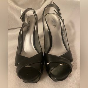 Black Guess heels.